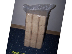 We sell large quantities of wood briquettes €0