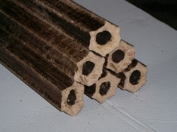 We sell wood oak briquettes, hexagonal shape €0